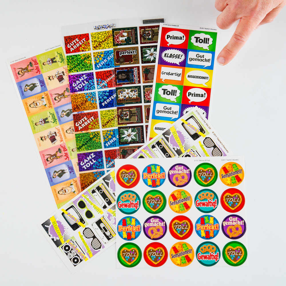 Sampler German Sticker Pack (420), German: Teacher's Discovery