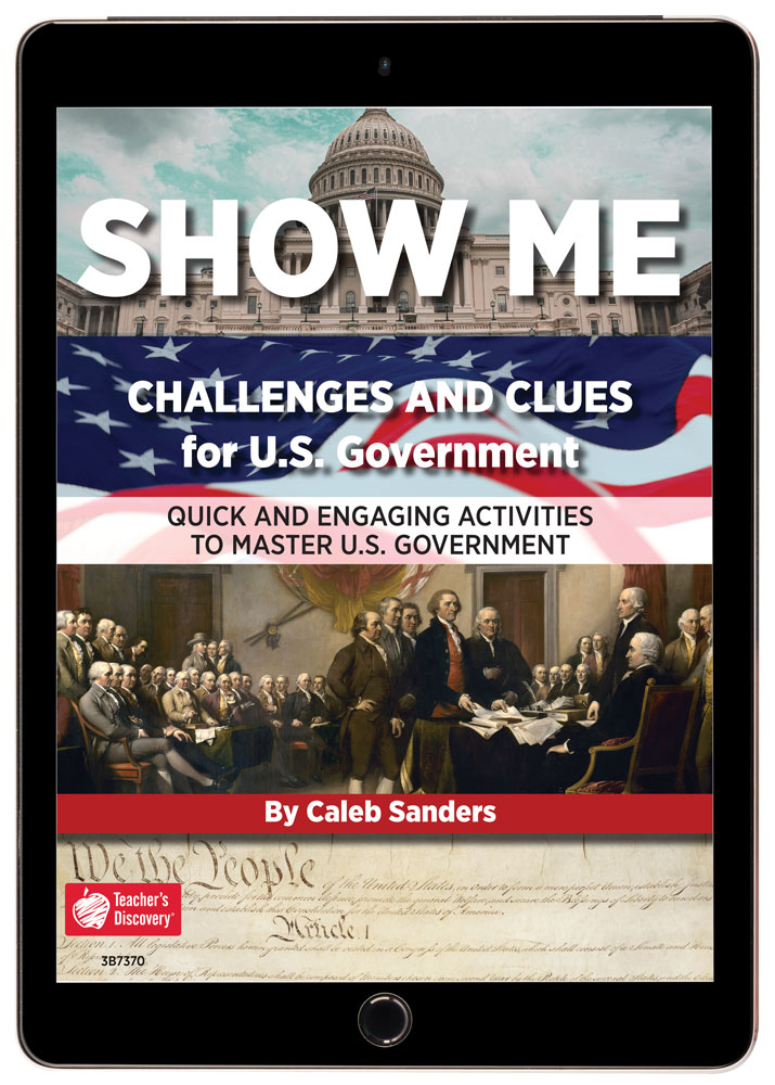 Show Me Challenges and Clues for U.S. Government Book
