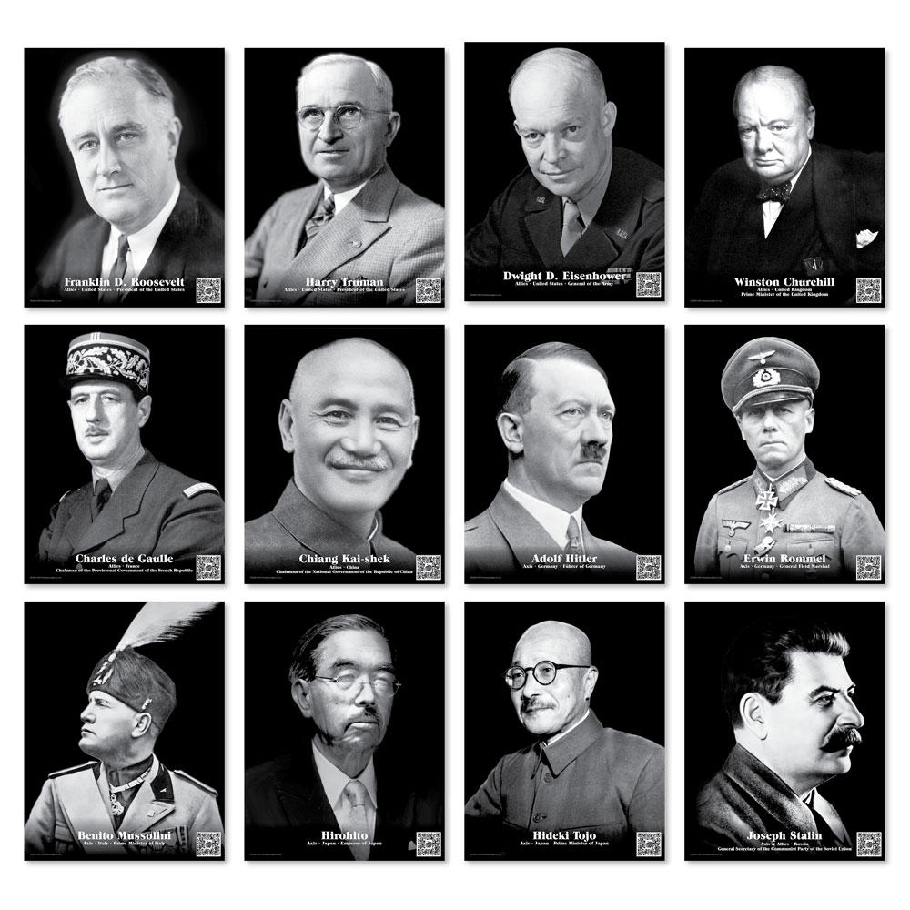 Faces of World War II Enhanced® Mini-Poster Set