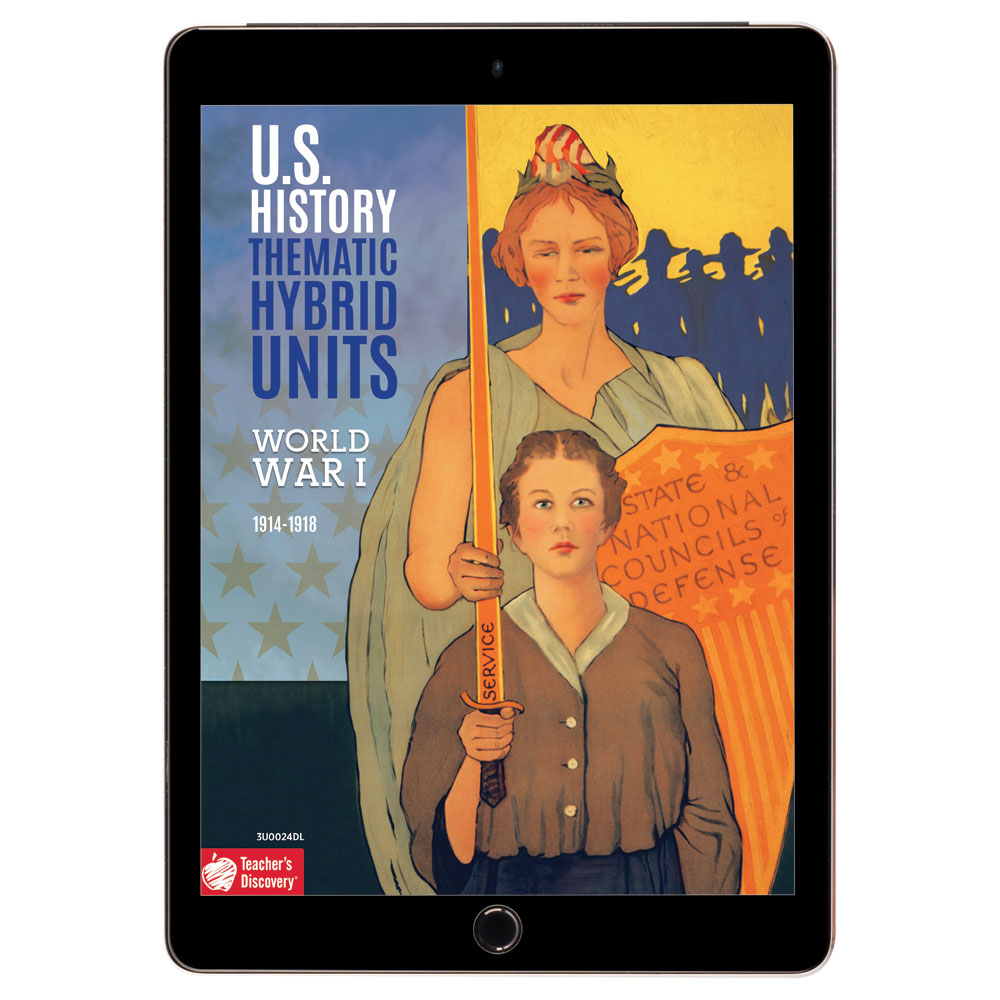 U.S. History Thematic Hybrid Unit: World War I Download